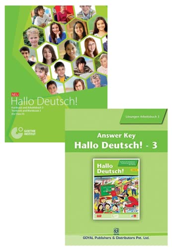 Hallo Deutsch 3 Textbook + Workbook+ Answer Key ( 2 Book Set+with CD)