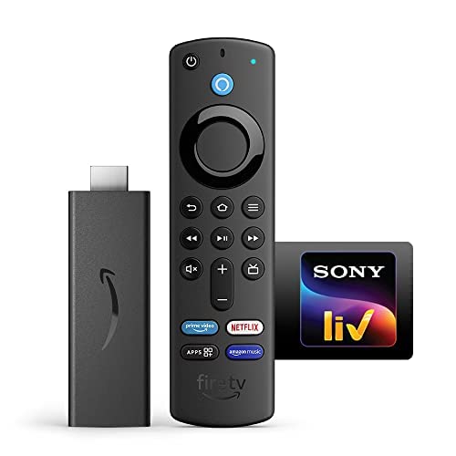 Book Cover Fire TV Stick + Sony LIV Combo | Includes Alexa voice remote (with TV and app controls) | 2023 release