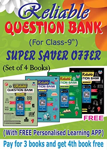 Reliable Term 2 Class 9 , Super Combo Offer For, Question Bank Includes Social Science + Science + English And Mathematics (With FREE Personalize Learning APP)