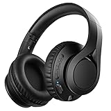 60Hrs Bluetooth Headphones Over Ear, BT5.0, Wireless Headphones with Microphone, Stereo Headphones with Deep Bass, Foldable Lightweight Wired Wireless Headphones for TV PC Laptop Kids Home Office