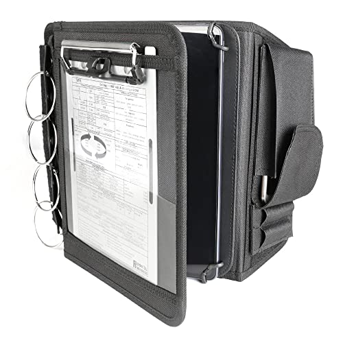 R SPIDER WIRELESS Pilot Kneeboard, Includes Aluminum Clipboard. Fits iPad Pro 9.7", 10.5", 11", iPad and iPad Air 1/2/3/4/5/6, and Any Other 9"-11" Tablets, Adjustable