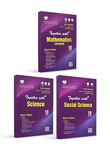 Rachna Sagar Together with CBSE Term 2 Class 10 Question Bank (Set of 3 Books)Subjective Study Material Science,Mathematics Standard & Social Science Sample Paper (Cover Theory) For Exam 2022