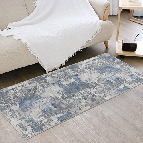 famibay Hallway Runner Rug 2x6 Rug Runners for Hallways with Rubber Backing Non Slip Kitchen Runner Rug Washable Soft Modern Abstract Long Carpet Rugs for Hallway Kitchen Entryway Bedroom