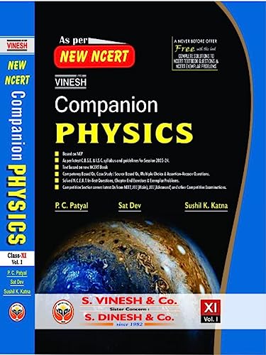 Vinesh Companion Physics Class XI Vol. I, II (CBSE session 2022-23)