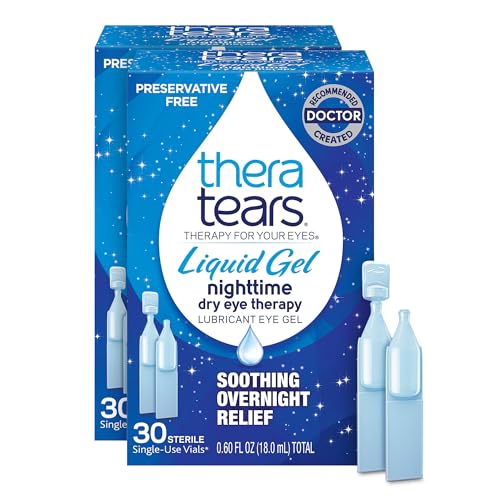 TheraTears Liquid Gel Nighttime Lubricant Eye Drops for Dry Eyes