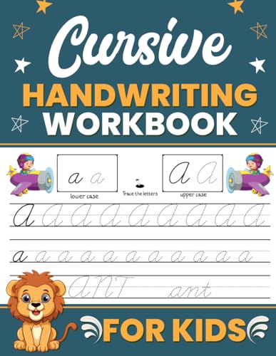 Cursive Handwriting Practice Workbook For Kids