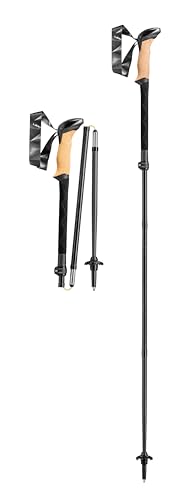 LEKI Black Series FX Carbon Collapsible Lightweight Walking Poles for Trekking & Hiking
