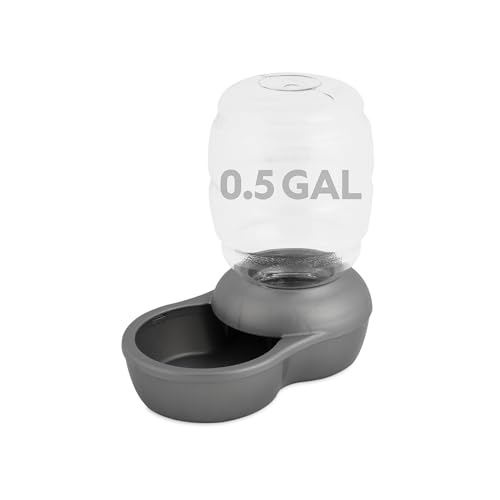 Petmate Replendish Automatic Gravity Waterer for Cats and Dogs, BPA-Free, No Batteries Required, Includes Charcoal Filter, 0.5 - 4 Gallon Sizes