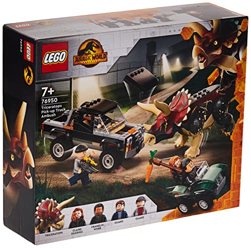 LEGO Jurassic World 76950 Triceratops Truck Attack