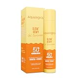 Aqualogica Glow+ Dewy Face Sunscreen with SPF 50+ & PA+++ | Blue Light Protection & No White Cast | Helps Give Glowing Skin with Papaya & Vitamin C | 1.76 Oz/50g