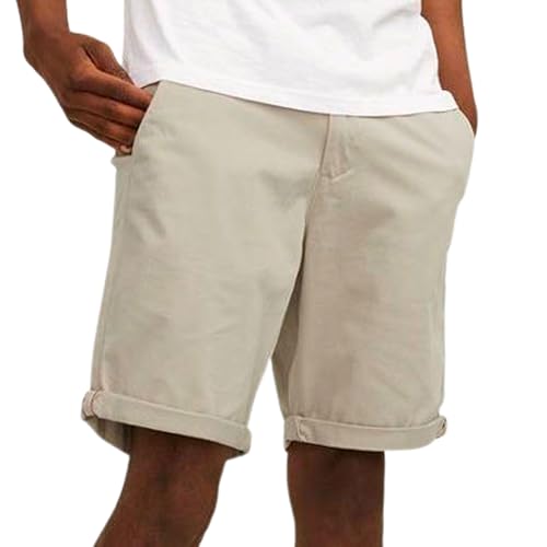 JACK & JONES Chinoshorts Herren, Crockery, L