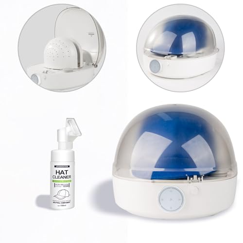 INNOPAW Automatic Cap Cleaner with steam and Dry,steam Cleaning&Ironing and Drying for Bucket Baseball Cap,hat Cleaner&Dryer for Trucker hat etc.…