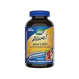 Nature’s Way Alive! Men’s 50 Plus Multivitamin Gummy, Daily Chewable Multivitamins for Men with B-Vitamins, Vitamin D3 & Zinc, Supports Heart, Eye & Energy Metabolism,* Fruit-Flavored, 150 Gummies