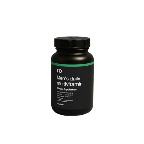 Ro Daily Multivitamin for Men | Supports Physical Activity, Brain + Heart Health, and Immune System with 23 Key Nutrients Including Calcium, Magnesium, and Zinc | 30-Day Supply (60 Tablets)