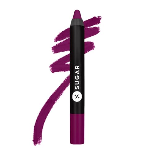 SUGAR Cosmetics Matte As Hell Crayon Lipstick Lasts upto 8hrs - 2.5 g (Pack of 1) 12 Baby Houseman