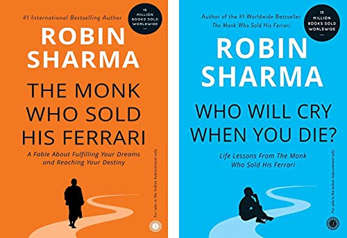 Robin Sharma 2 Books Collection Set [The Monk Who Sold His Ferrari & Who Will Cry When You Die?]