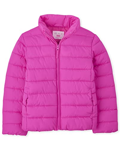 The Children's Place Girls' Medium Weight Wind-Resistant, Water-Resistant Puffer Jacket