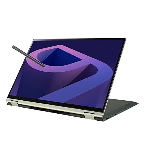 LG gram Laptop 16T90Q 2-in-1 16" Touchscreen, Intel Evo 12th Gen Core i5, 16GB RAM, 512GB SSD, Windows 11, Green
