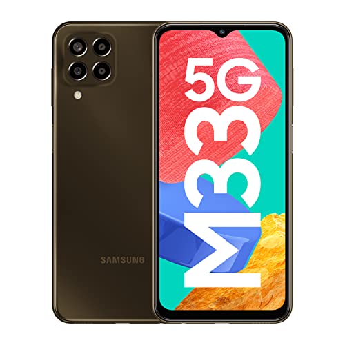 Book Cover Samsung Galaxy M33 5G (Emerald Brown, 6GB, 128GB Storage) | 6000mAh Battery | Upto 12GB RAM with RAM Plus | Travel Adapter to be Purchased Separately