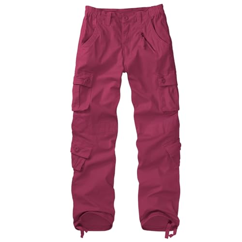 XNMAYA Women's Cargo Pants Quick Dry Casual Military Army Camo Combat Work Casual Pants with Pockets