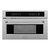 ZLINE 30 in. 1.6 cu ft. Built-in Convection Microwave Oven in Satin Stainless Steel with Speed and Sensor Cooking (MWO-30-SS)
