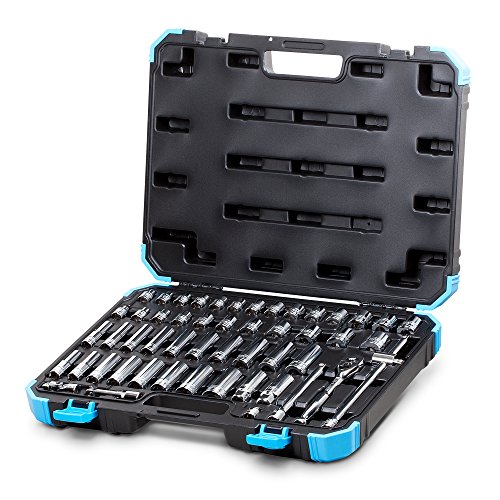 Capri Tools 3/8 in. Drive Chrome Socket Set, 6-Point, Shallow and Deep