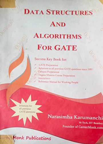 Data Structures And Algorithms For Gate By Narasimha Karumanchi Second Hand & Used Book (S)