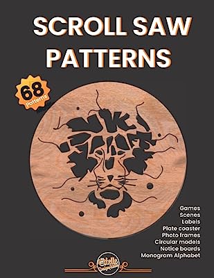 Scroll saw patterns, 68 patterns, Games, Scenes, Labels, Plate coaster, Photo frames, Circular models, Notice boards, Monogram Alphabet