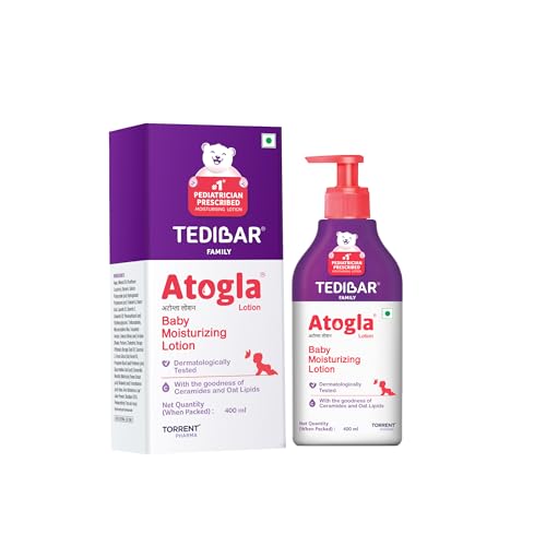 YMPIGOY Atogla Curatio Lotion for Baby, 400ml Intense Moisturizing Baby Lotion for All Skin Types, Protects Against Rashes & Prevents Skin Irritation for Soft and Healthy Skin