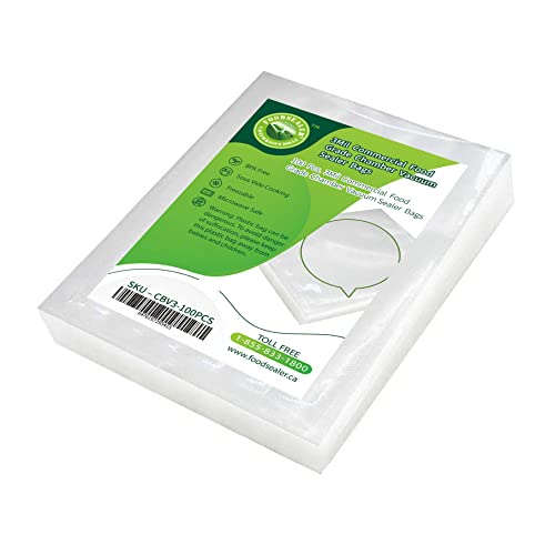 Chamber Bags Pouches 3 Mil 14" x 20" BPA FREE Food Grade Sous Vide Cooking Commercial Chamber Vacuum Sealer Bag Impulse Clear Storage Flat Pouch (500 Pcs 3 Mil 14" x 20" Chamber Bags Pouches)