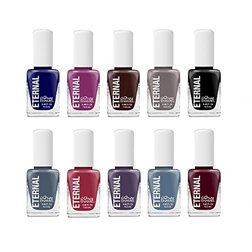 Eternal Pastel Nail Polish Sets for Women Polish Set for Girls | Long Lasting & Non Toxic Nail Polish Kit for Home DIY Manicure & Pedicure | Made in USA