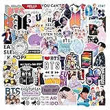 CodersParadise 60-Piece K-Pop Vinyl Stickers | Aesthetic, Waterproof, Self-Adhesive & Residue-Free Stickers for Laptop, Journal, Diary, Guitar & Mobile Case (5.1 x 7.6 x 5.1 cm)
