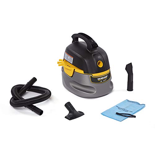 WORKSHOP Wet/Dry Vacs Vacuum WS0255VA Compact, Portable Wet/Dry Vacuum Cleaner, 2.5-Gallon Small Shop Vacuum Cleaner, 1.75 Peak HP Portable Vacuum , Gray