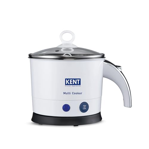KENT Kettle Multicooker Cum Steamer 1.2 liters 800W| Boiling of Water, Tea,Eggs, Instant Noodle Maker, Steaming idlis, Momos |Inner Stainless Steel without joint and welding & Cool Touch Outer Body