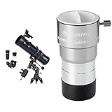 Celestron AstroMaster 130EQ Newtonian Telescope + Celestron Omni 2X Barlow Lens Bundle