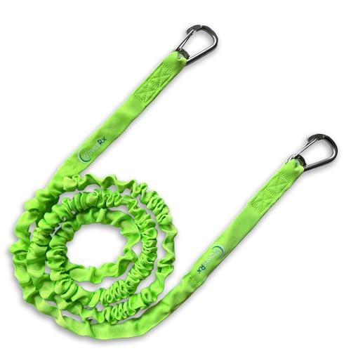 WAVESRX AnchorMate BowTether Bungee Line | Boat Bungee Dock Lines for Boats, PWCs & Kayaks | Absorbs Shock from Swells & Wind, Prevents Anchor Dislodging | Perfect for Anchoring, Mooring & Tethering