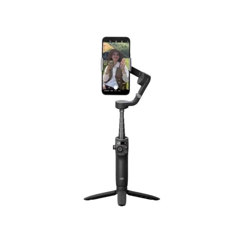 DJI Osmo Mobile 6 Gimbal Stabilizer for Smartphones, 3-Axis Phone Gimbal, Built-In Extension Rod, Object Tracking, Portable and Foldable, Vlogging Stabilizer, YouTube TikTok, Slate Gray