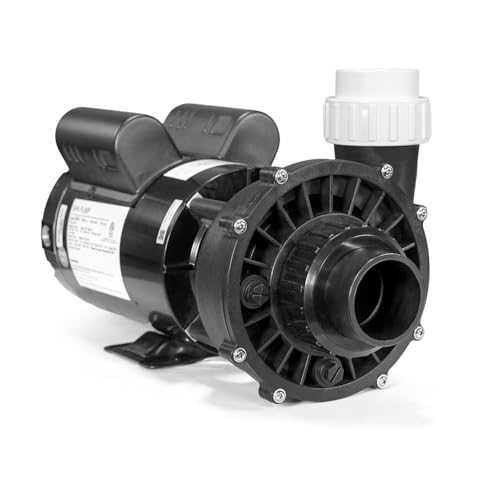 XtremepowerUS 3.0HP High Flow 230 Volt Spa Pump Side Discharge Pump 2" Intake Circulating Hot Tub 2-Speed, Fitting Set Included