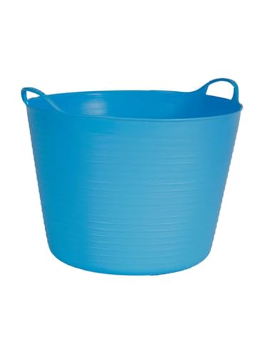 Red Gorilla Small Flexible Plastic Tub, Toy Storage, Laundry, Gardening & More, 38 Liter/9.9 Gallons
