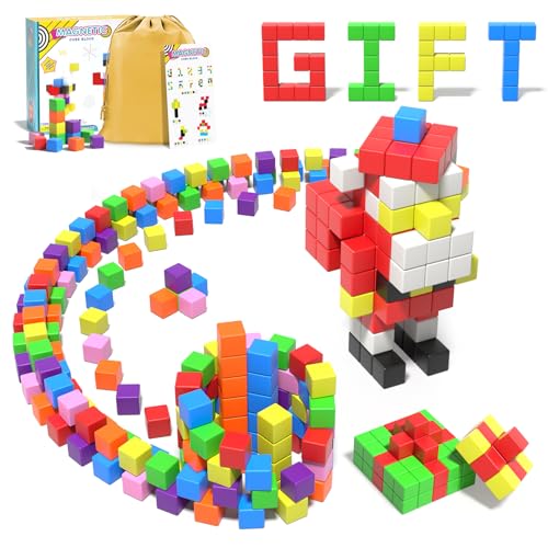 Veneibe 72pcs Magnetic Blocks for Kids, Magnetic Building Cubes for Toddlers 3-5, Preschool STEM Educational Sensory Montessori Square Toy for 3 4 5 6 Boys & Girls