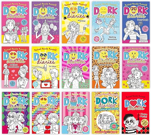 Dork Diaries 1-15 Books Collection set By Rachel Renee Russell