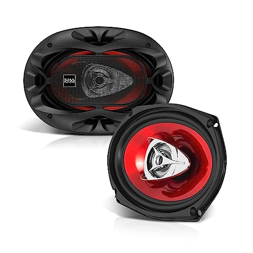 BOSS Audio Systems Chaos Series 6 x 9 Inch Car Stereo Door Speakers - 400 Watts Max, 3 Way, Full Range Audio, Tweeters, Coaxial, Sold in Pairs