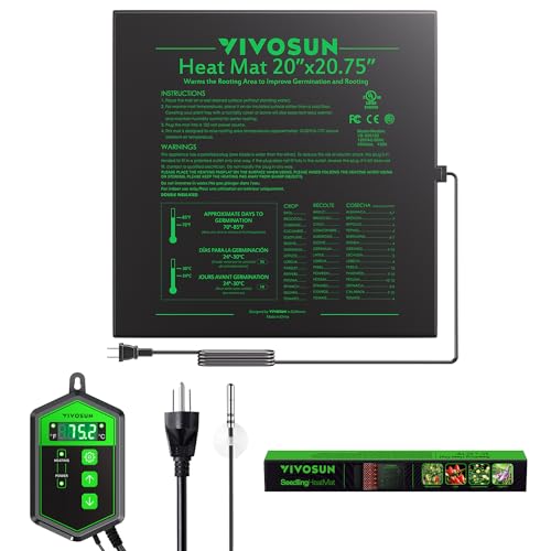 VIVOSUN Seedling Heat Mat and Digital Thermostat Combo Set