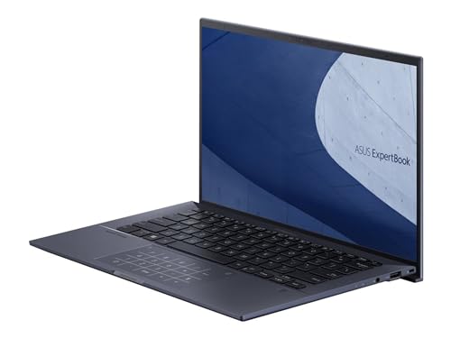 ASUS ExpertBook B9 Intel EVO Thin & Light Laptop, 14” FHD, Intel Core i7-1255U, 2TB SSD, 32GB LPDDR5 RAM, Military Grade Durable, Webcam Privacy Shield, Win 11 Pro, Black, B9450CBA-XVE77