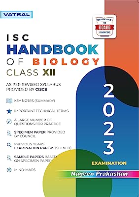 Vatsal ISC Board Biology Handbook Class 12th for Board Exam 2026-27 Nageen Prakashan | Simplifies Complex Concepts for Quick Recall | Comprehensive ... Bhattacharya, Meenu Jain Latest Syllabus