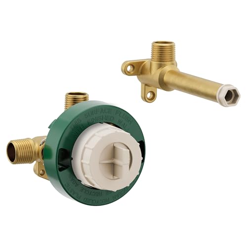 Moen Single Handle Wall Mount Tub Filler High Flow Tub Faucet Rough-In Valve with CC/ICS Connections, WMV130CIS