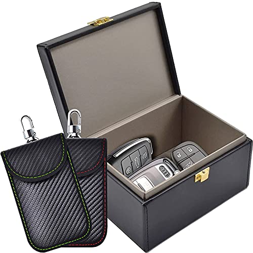 Faraday Box & Bag: 2-Pack Faraday Cage Signal Blocker for Car Keys & RFID Protection