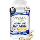 Shiny Leaf Methylated Bariatric Multivitamin Without Iron – Vitamins for Gastric Bypass & Sleeve, 1 Daily Capsule W Methylated Folate, B12, A, C, D, K & More. Vegetarian, Soy-Free, USA Made (90 Ct.)