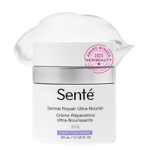 Senté Dermal Repair Ultra-Nourish | Rosacea Treatment for Dry, Sensitive Skin | Repairs, Replenishes & Reduces Skin Redness | 1.7 Fl Oz