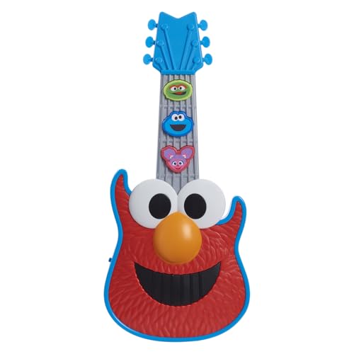 Sesame Street Rock with Elmo Guitar, Dress Up and Pretend Play, Lights and Sounds Preschool Musical Toy, Kids Toys for Ages 2 Up by Just Play